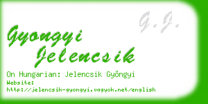 gyongyi jelencsik business card